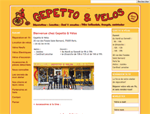 Tablet Screenshot of gepetto-velos.com